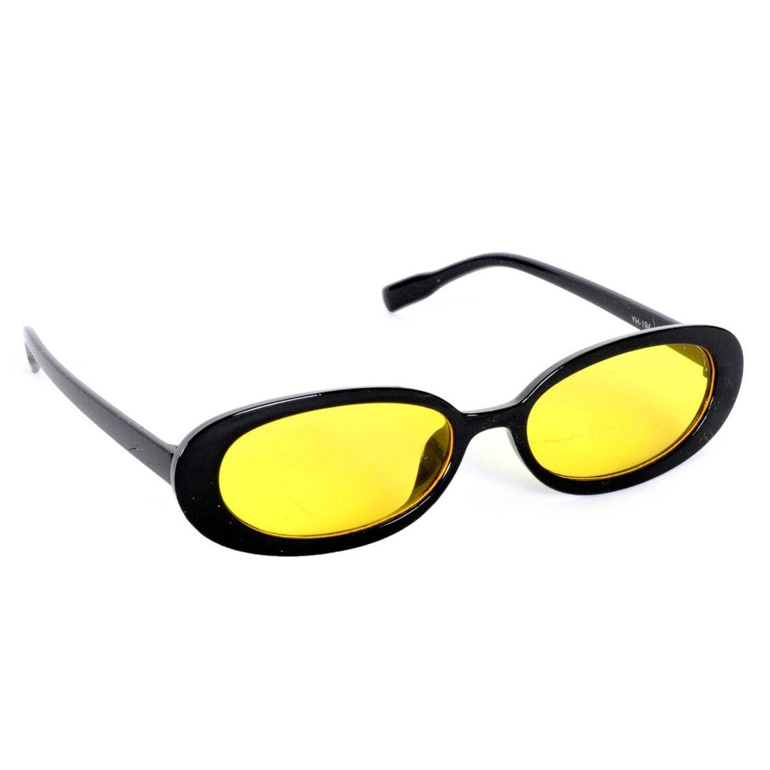 Vintage 90s Rapper Specs in Yellow Lens, Old School Sunglasses