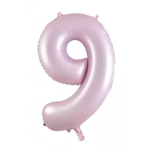 Pastel Pink Number 9 Foil Balloon - 86cm