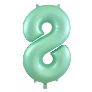 Mint Green Number 8 Foil Balloon - 86cm