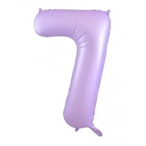 Pastel Lilac Number 7 Foil Balloon - 86cm