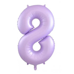 Pastel Lilac Number 8 Foil Balloon - 86cm