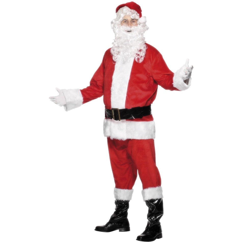 Adult Santa Costume, with Beard