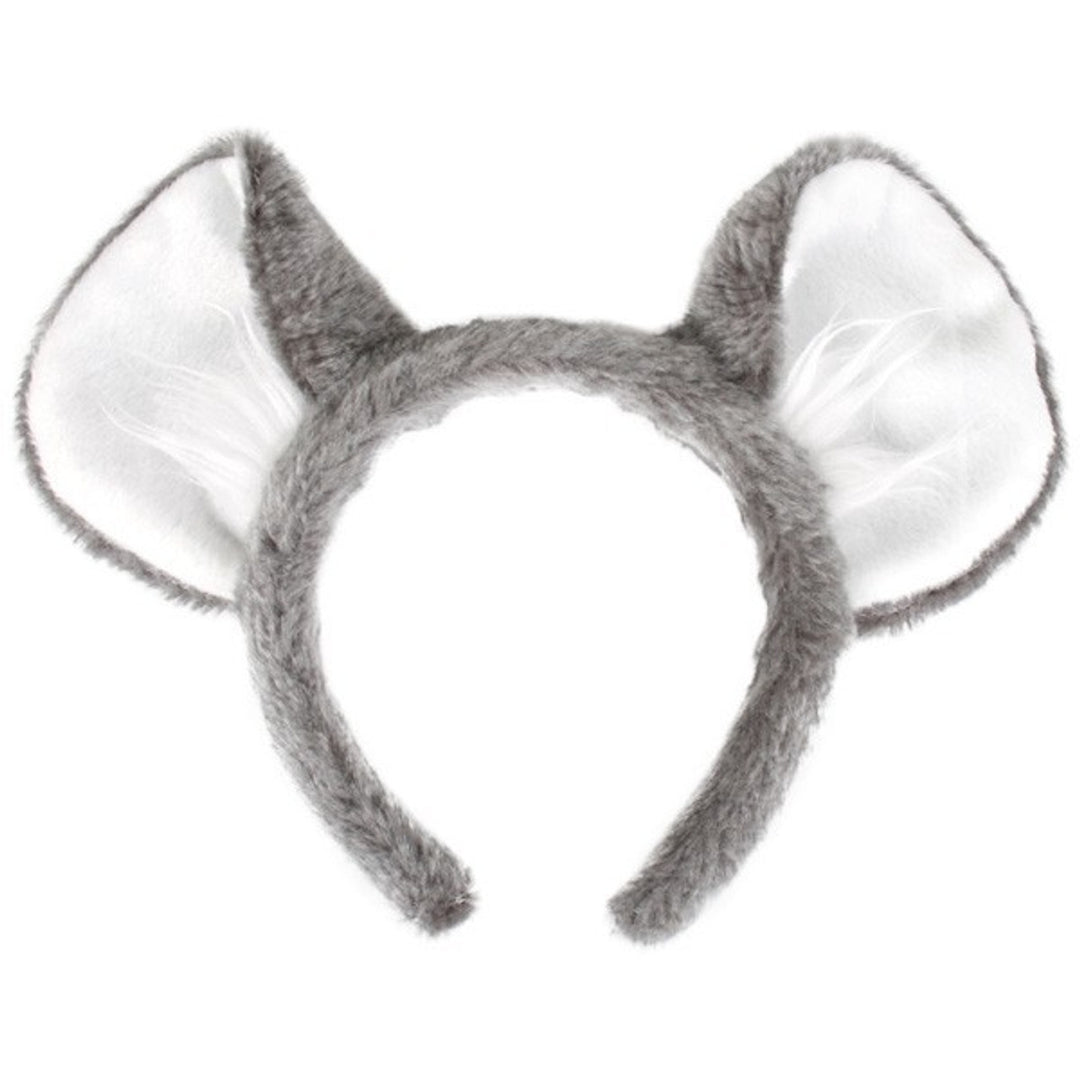 Koala Bear Ears Headband: A cute and fluffy headband with gray koala ears, perfect for dress-up or costume parties