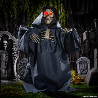 25" Animated Light Up Rising Groundbreaker Skeleton Reaper