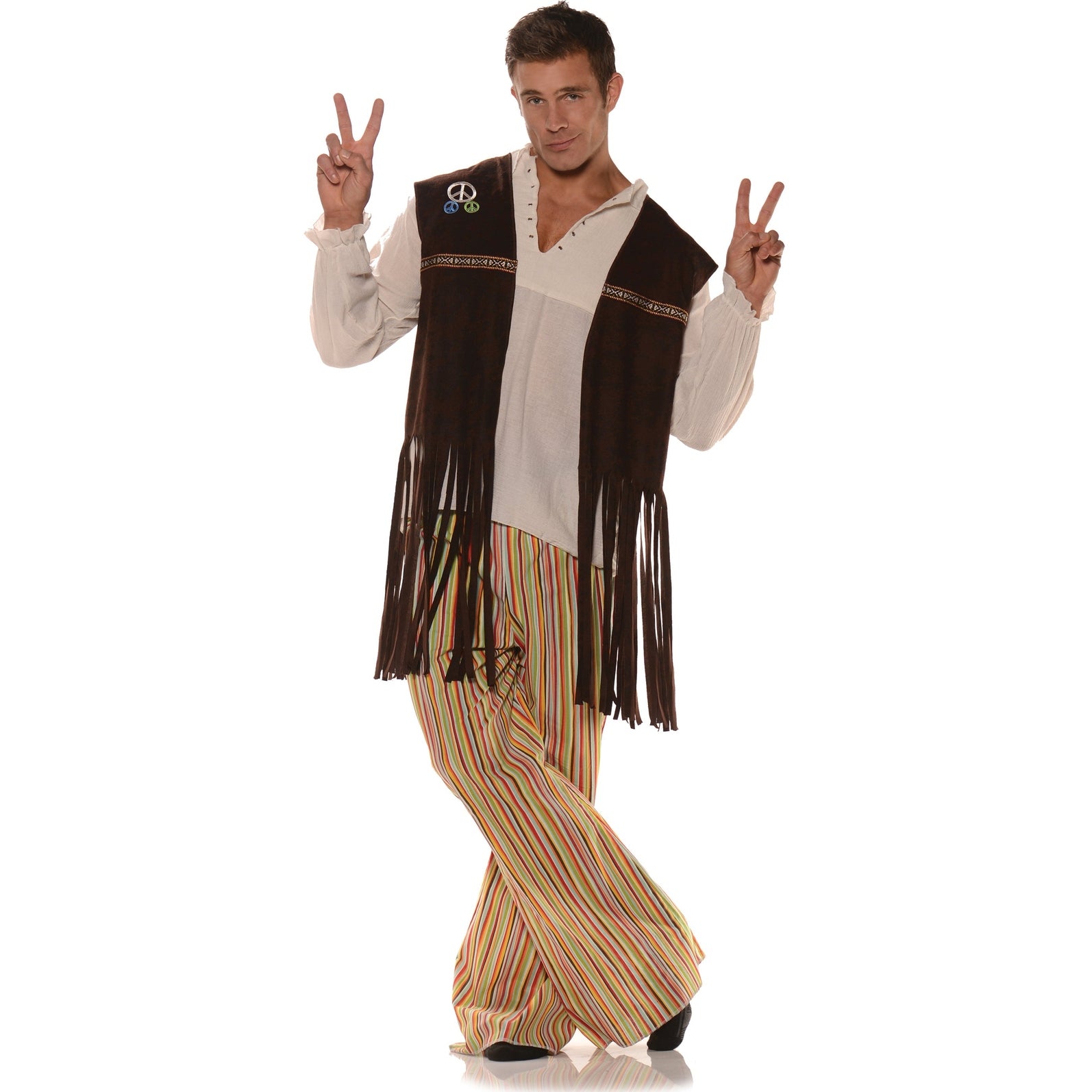 Fringed Men's Hippie Vest