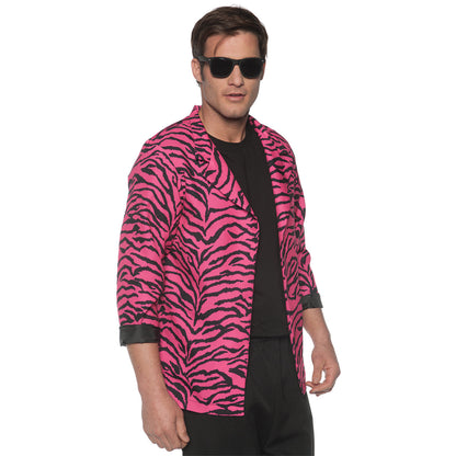 80's Zebra Blazer Pink Adult Costume