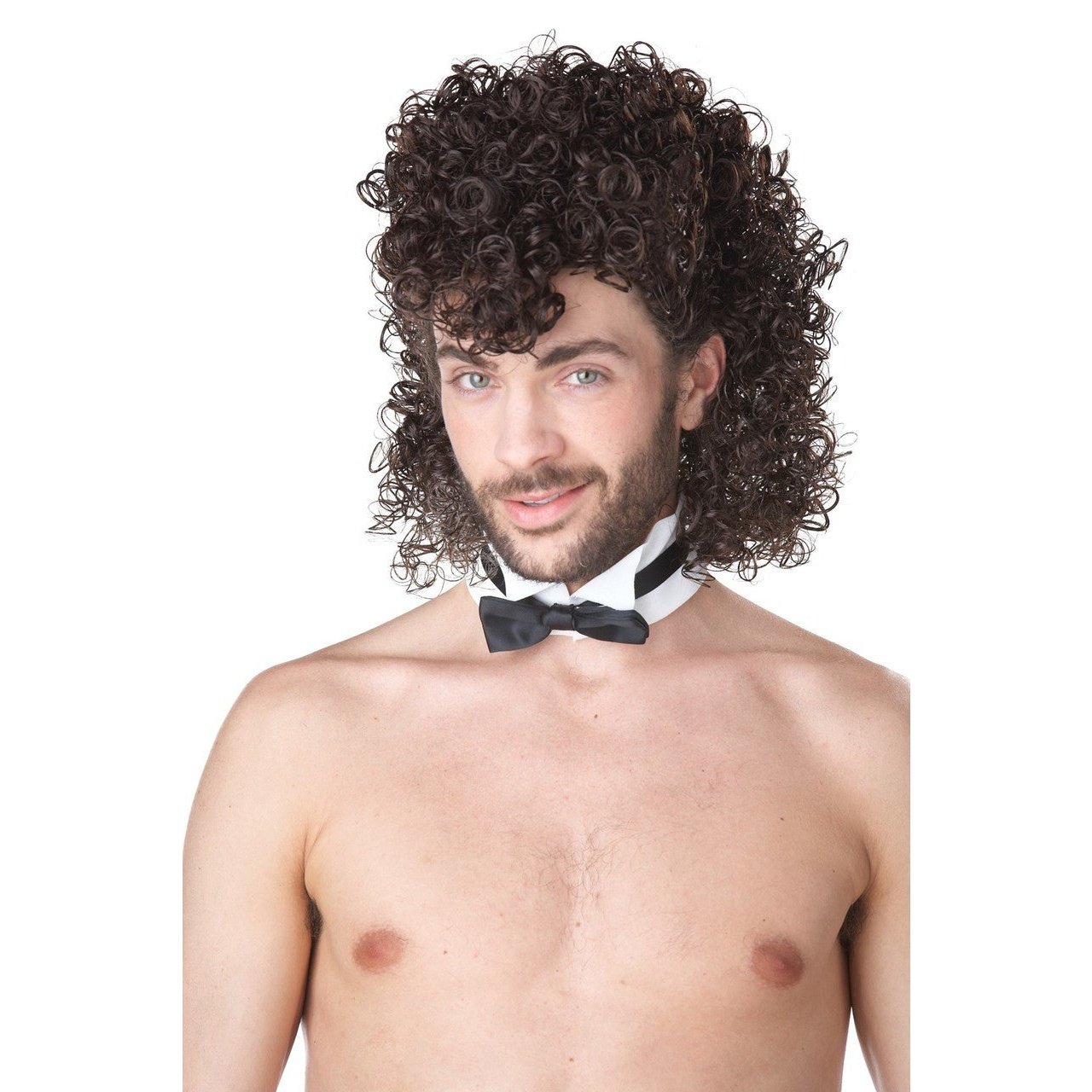 Dark brown Girl's Night Out wig with long, wavy strands for a fun and glamorous evening look