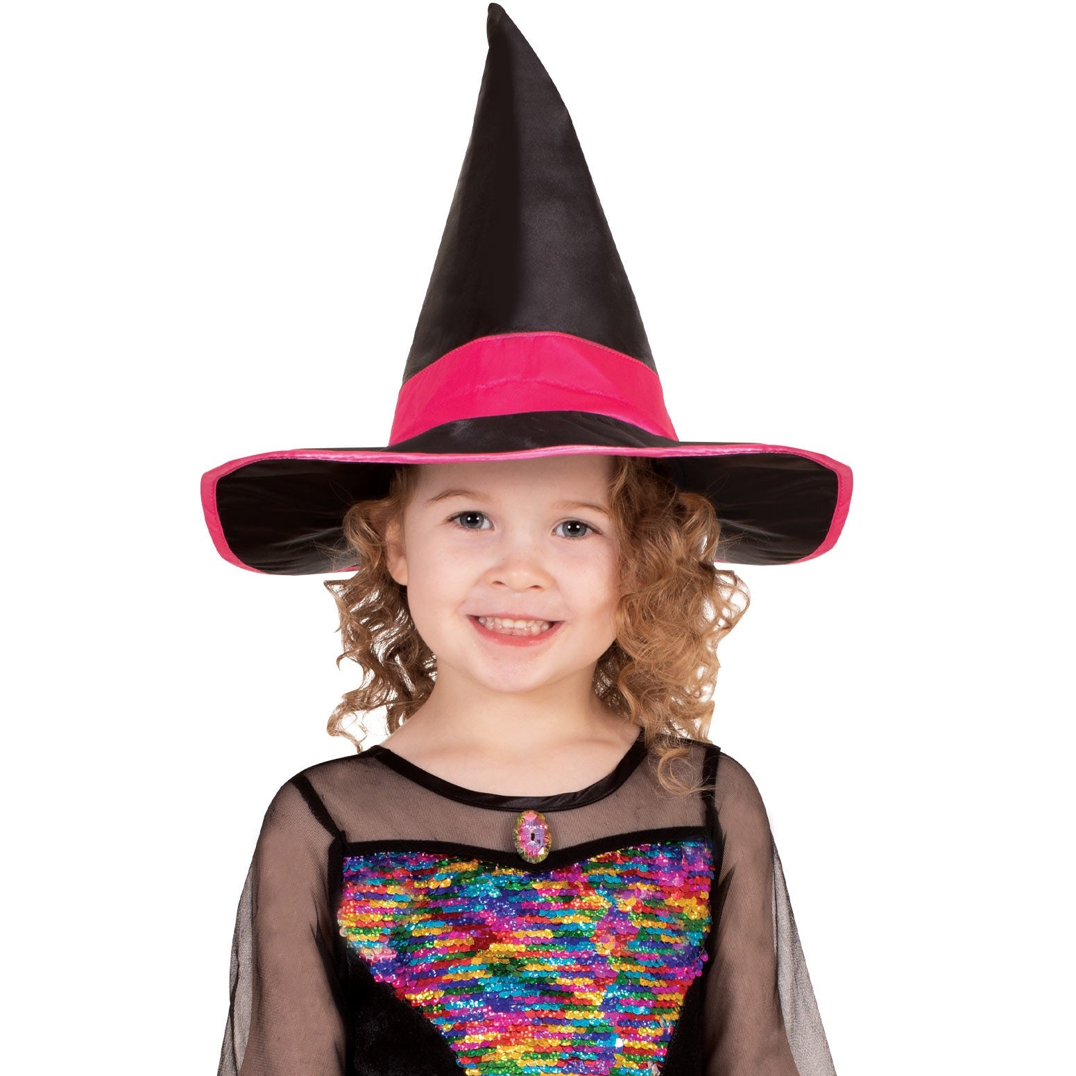 Rainbow Colour Magic Witch Deluxe Costume, Child