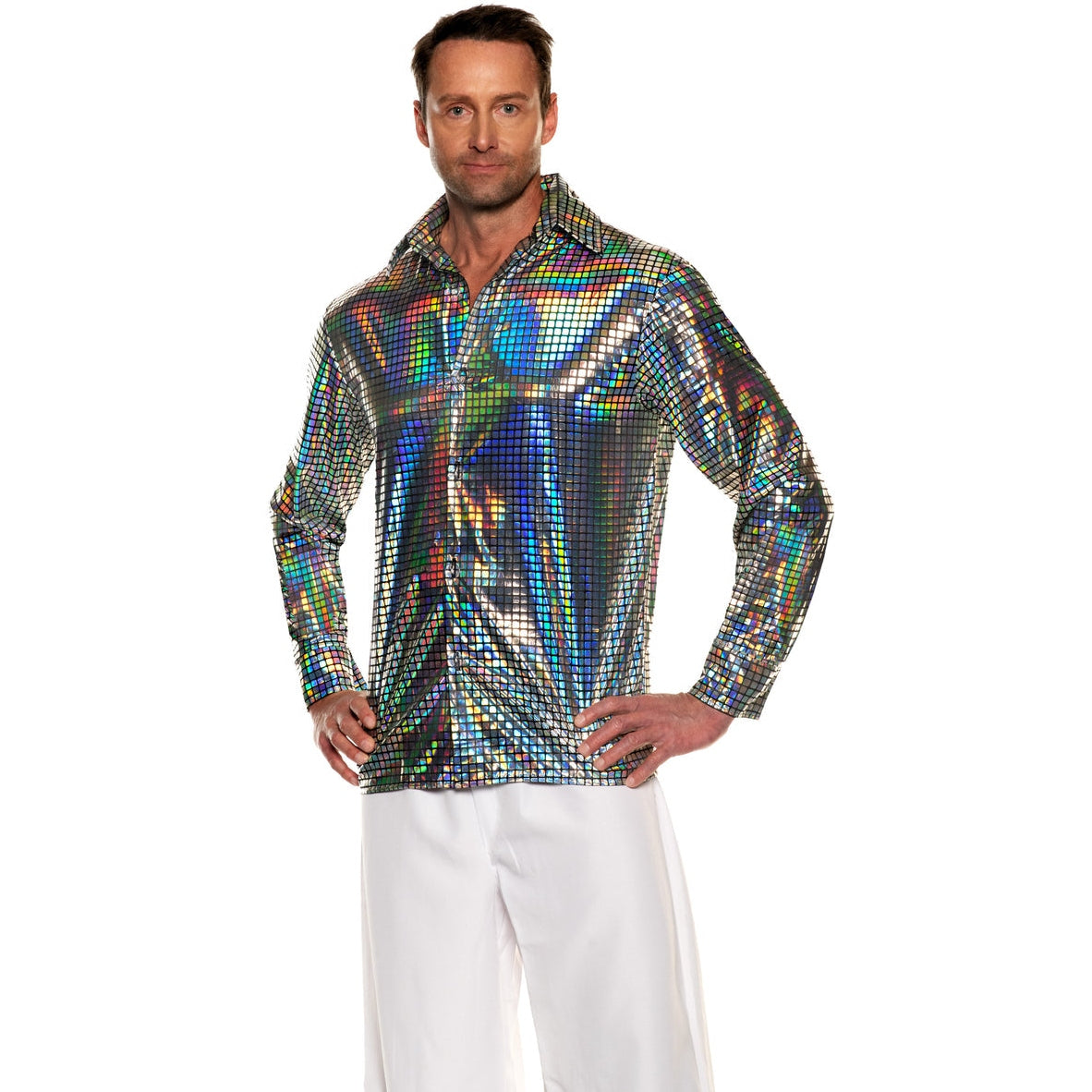 Men's Hologram Disco Shirt
