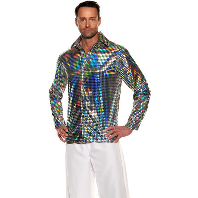 Men's Hologram Disco Shirt