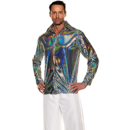 Men's Hologram Disco Shirt