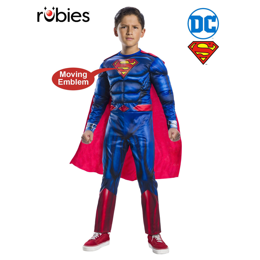 Superman Deluxe Lenticular Costume for Children with 3D Effect