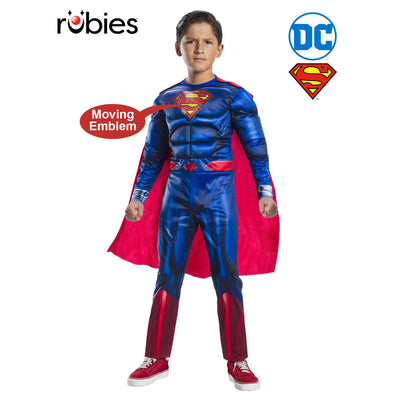 Superman Deluxe Lenticular Costume for Children with 3D Effect