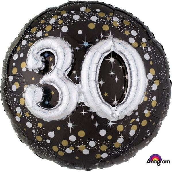 Sparkling Fizz 30 3D Foil Balloon 68cm