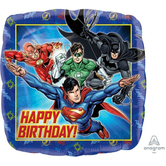 Justice League Happy Birthday Foil Balloon