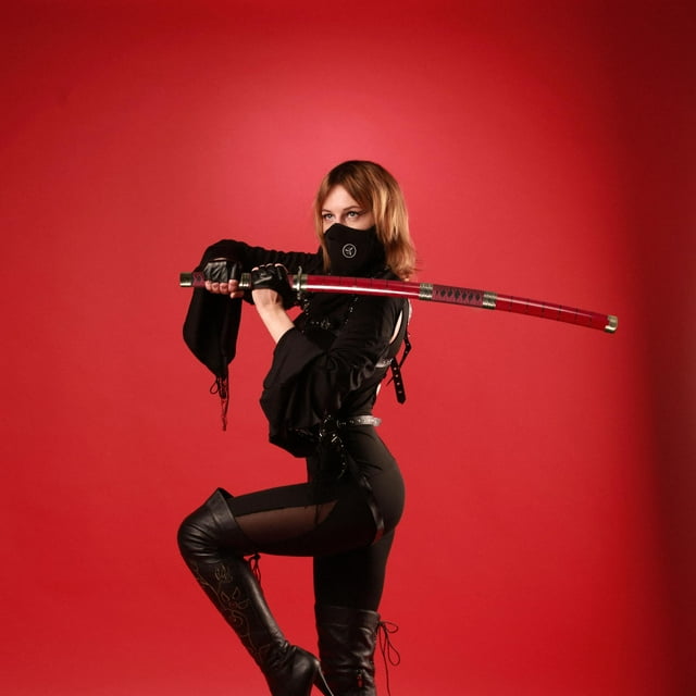 Katana Sheath Adult Costume Accessory Set, Red
