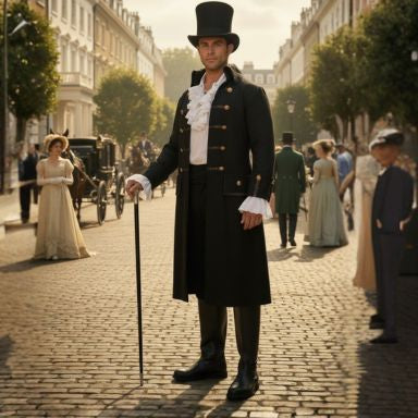 Captain Darkwater Black Pirate Costume