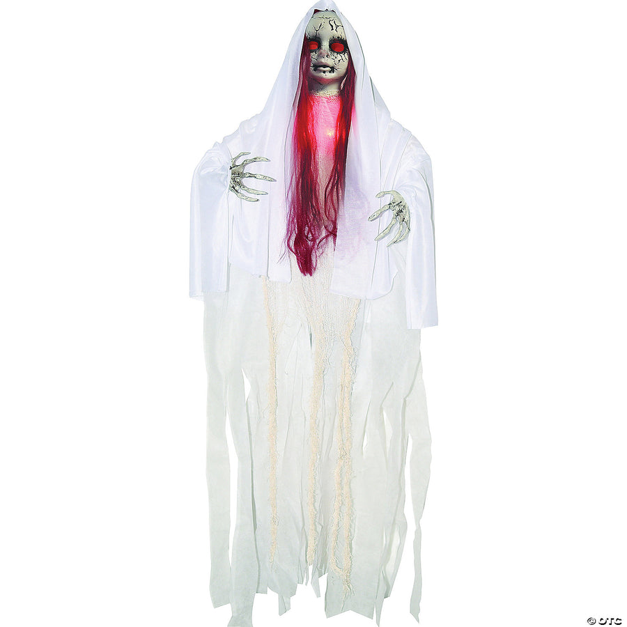 Scary 39 Hanging Lightup Ghost Doll Decoration for Halloween decor