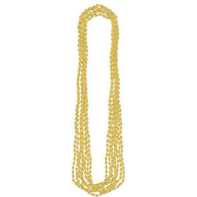 Plastic Metallic Necklaces - Gold