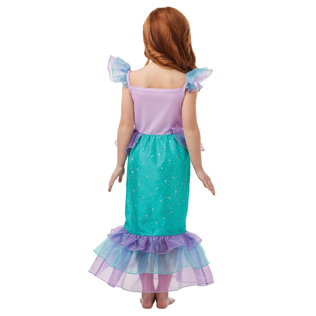 Child's Ariel Glitter and Sparkle Costume with Glittering Tail and Seashell Top