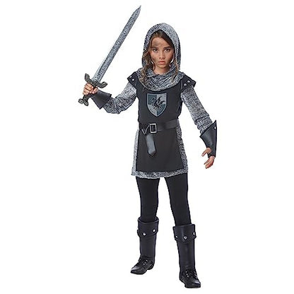Noble Knight Girls' Costume for Halloween and dress-up play