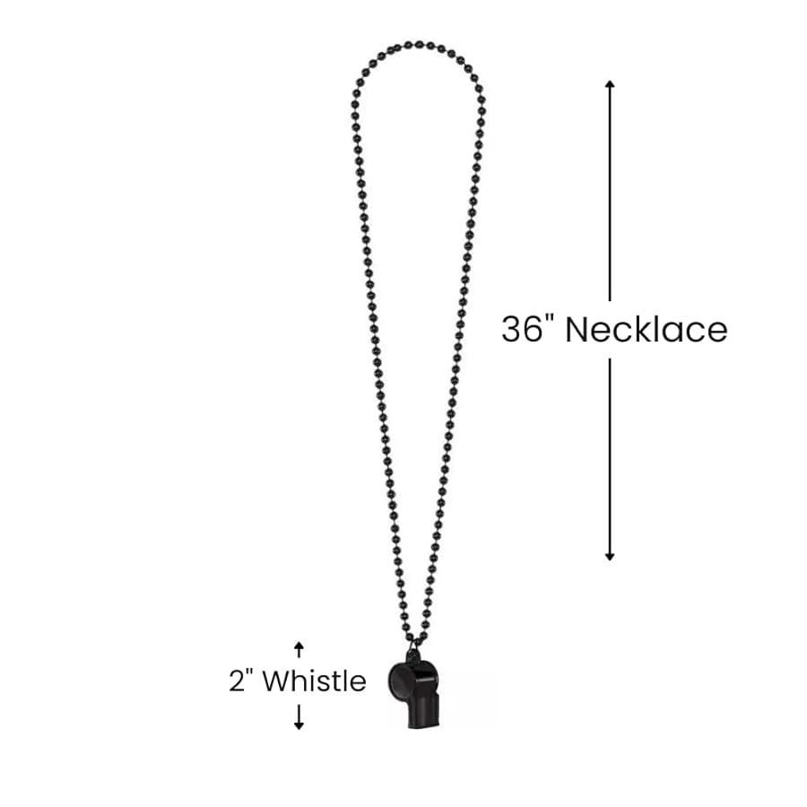 Plastic Whistle - Black