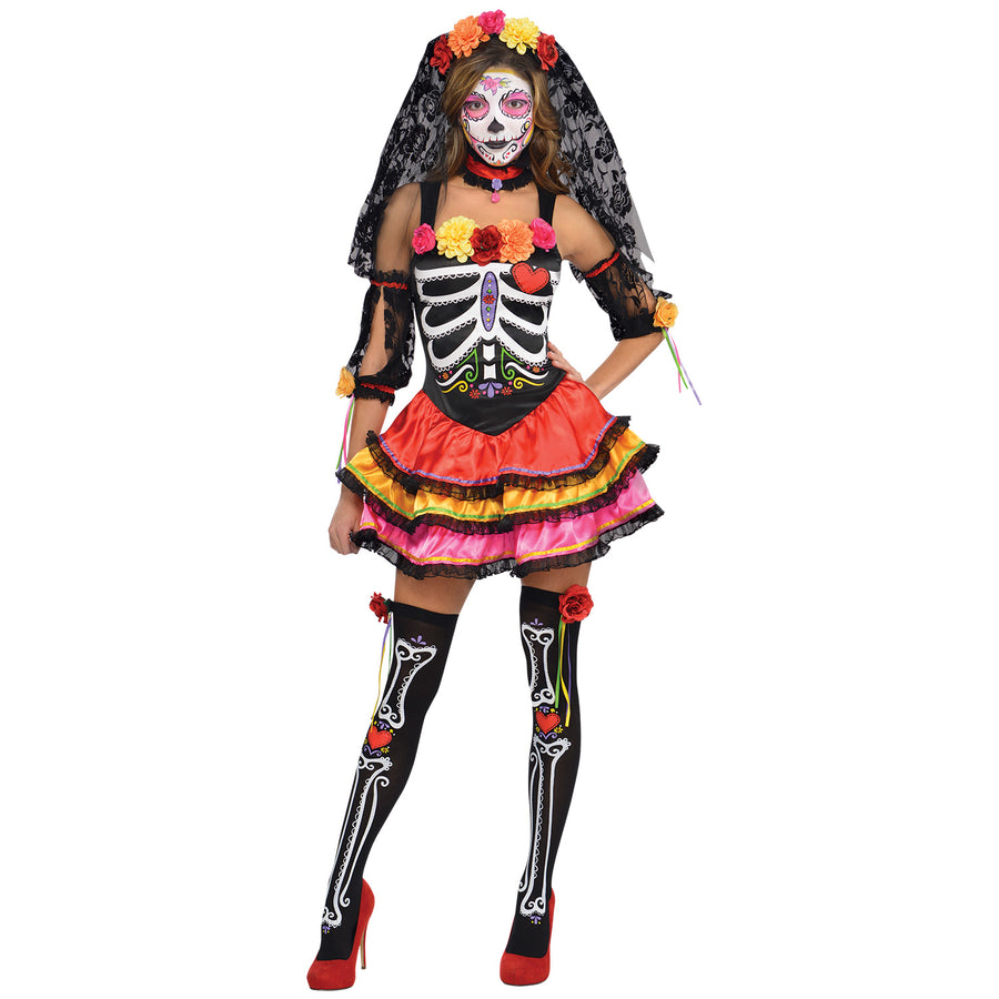 Day Of The Dead Señorita Skeleton Costume.