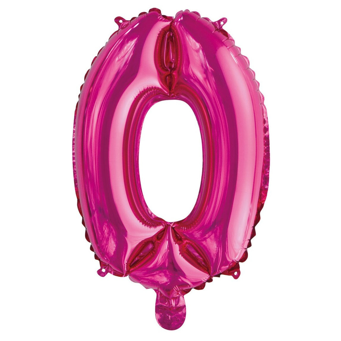 Number 0 Hot Pink Foil Balloon - 35cm