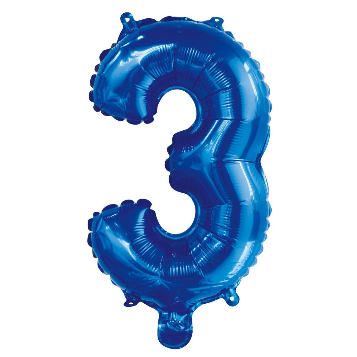 Number 3 Blue Foil Balloon - 35cm