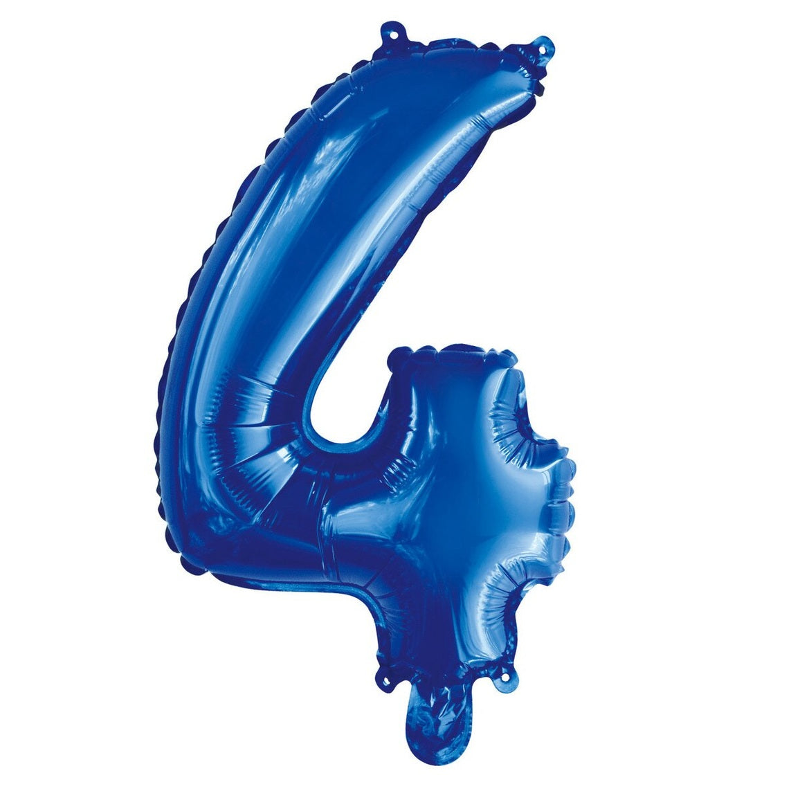 Number 4 Blue Foil Balloon - 35cm