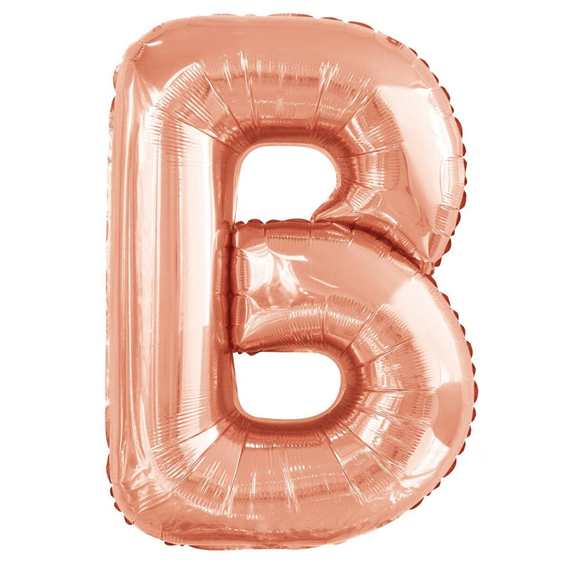 Rose Gold Letter B Foil Balloon-86cm