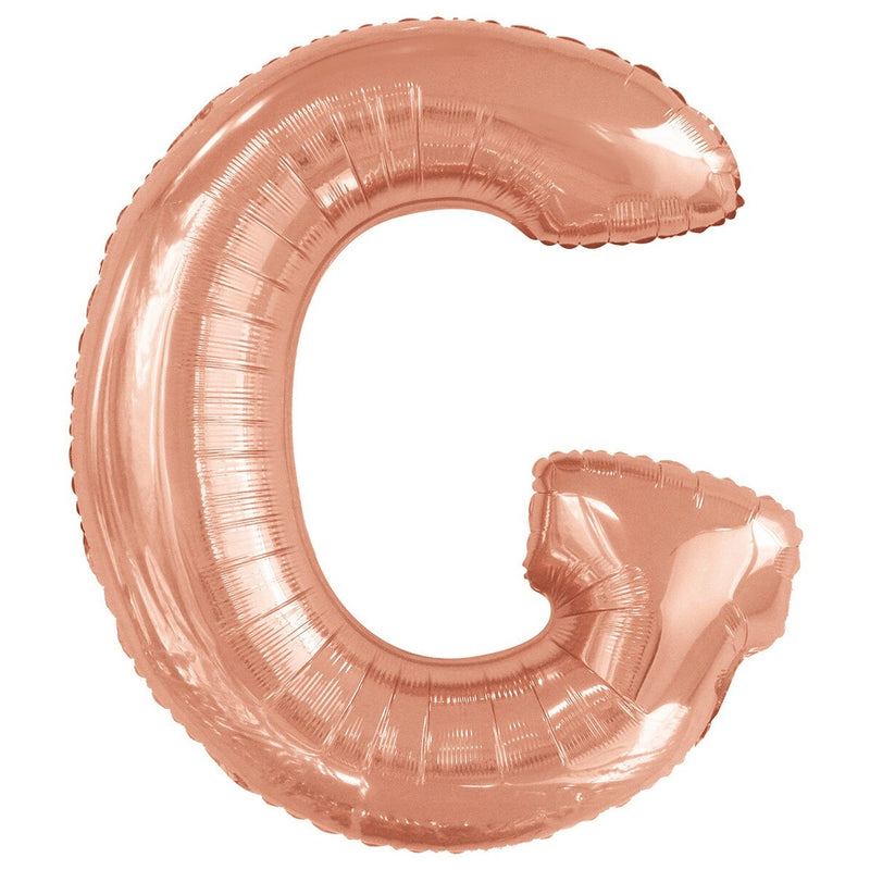 Rose Gold Letter G Foil Balloon-86cm