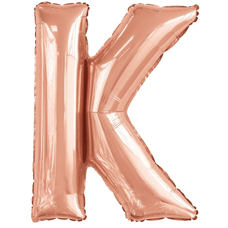 Rose Gold Letter K Foil Balloon-86cm