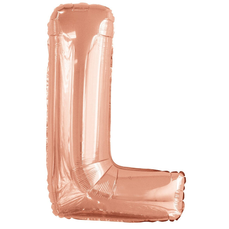Rose Gold Letter L Foil Balloon-86cm