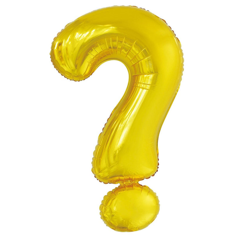Gold Question Mark ? Foil Balloon-86cm