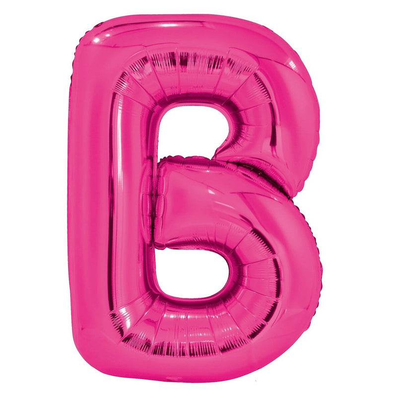 Pink Letter B Foil Balloon-86cm