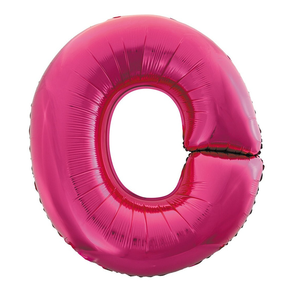 Pink Letter O Foil Balloon-86cm