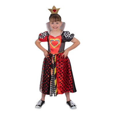 Queen Of Hearts Deluxe Girls Costume