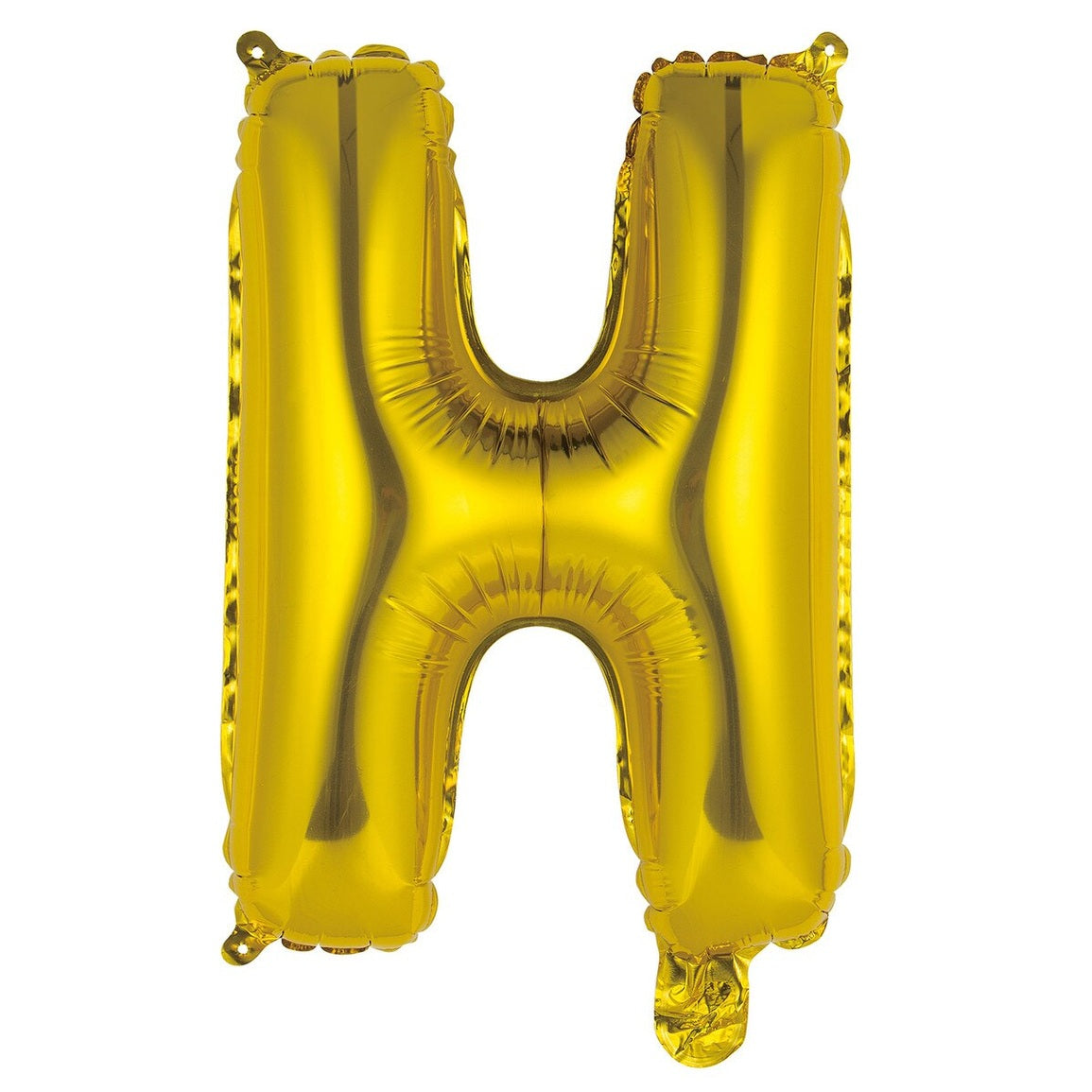 Gold Letter H Foil Balloon - 35cm