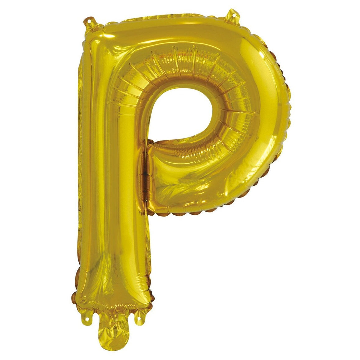 Gold Letter P Foil Balloon - 35cm