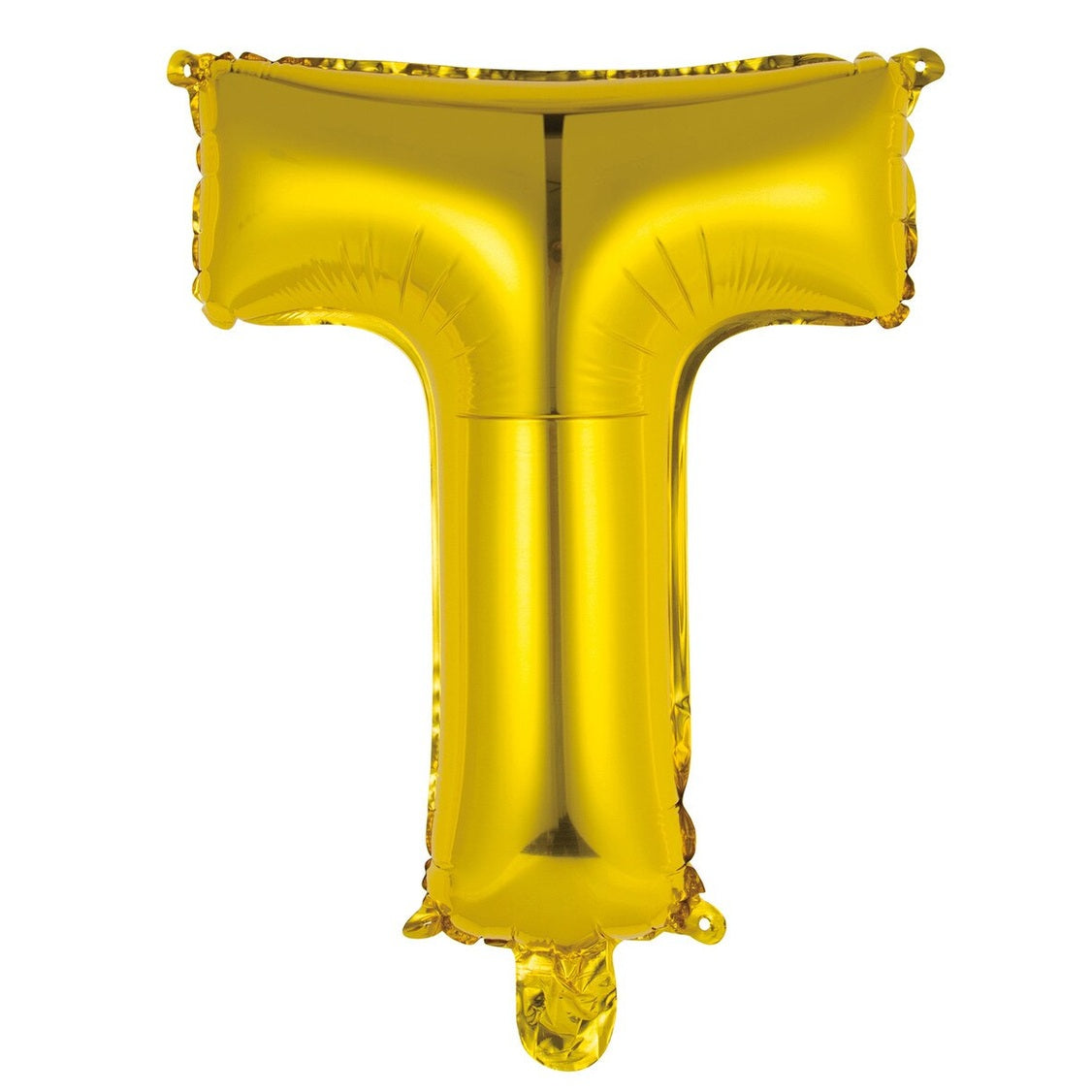 Gold Letter T Foil Balloon - 35cm