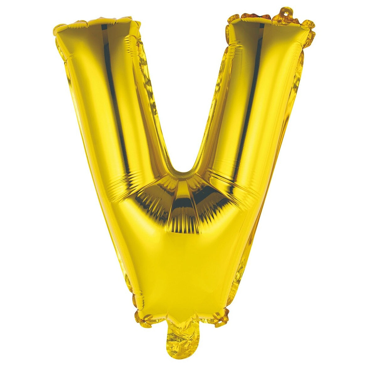 Gold Letter V Foil Balloon - 35cm