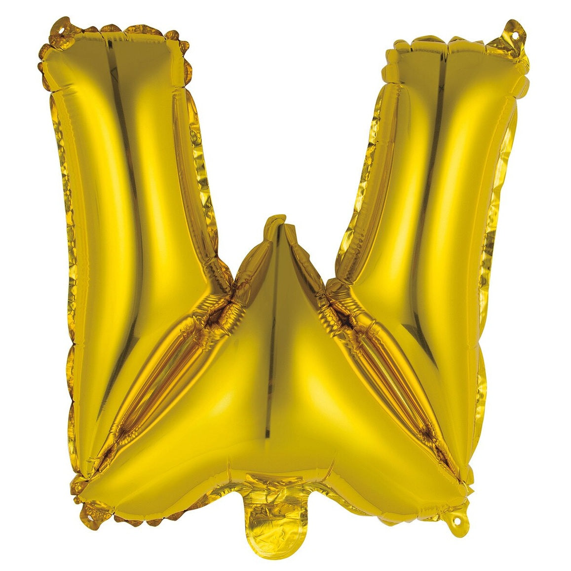 Gold Letter W Foil Balloon - 35cm
