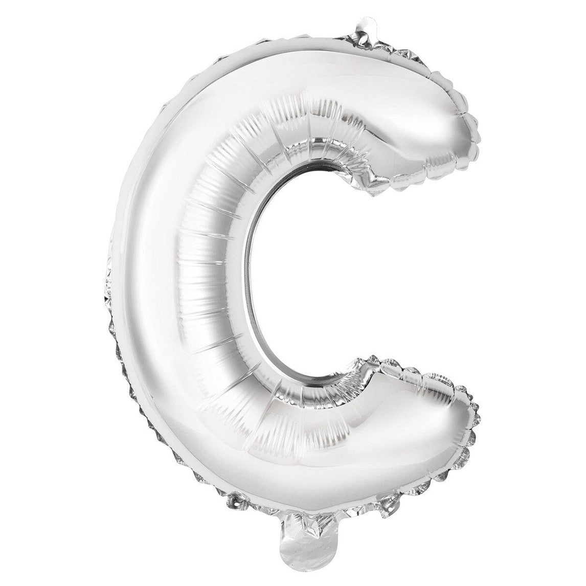 Silver Letter C Foil Balloon - 35cm