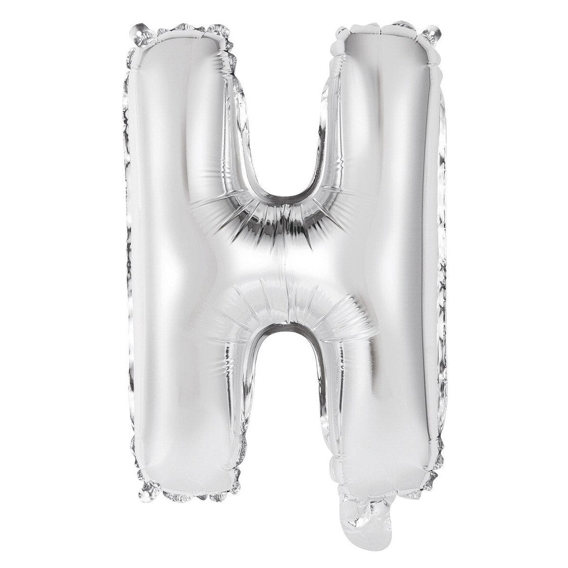 Silver Letter H Foil Balloon - 35cm