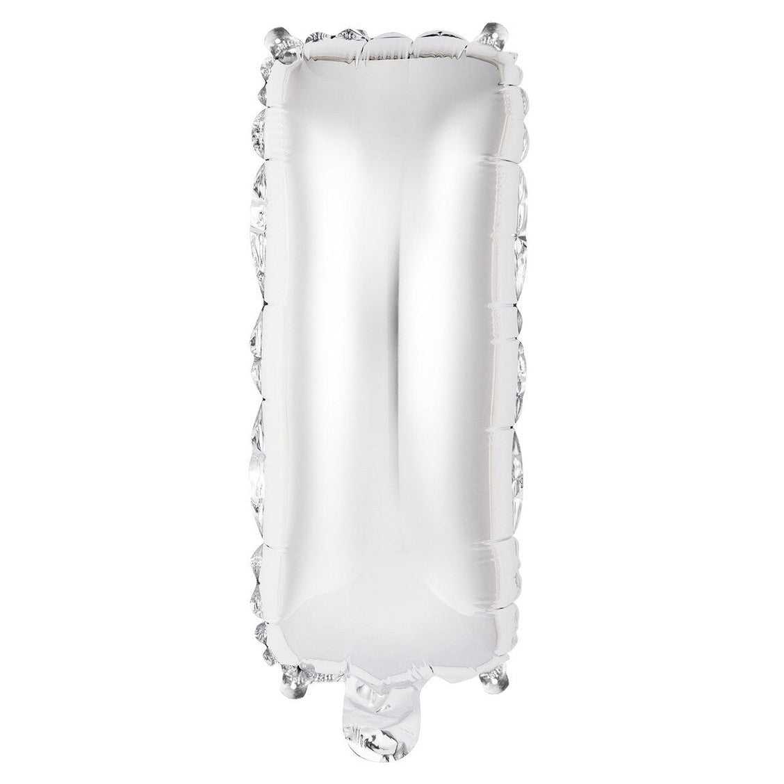 Silver Letter I Foil Balloon - 35cm