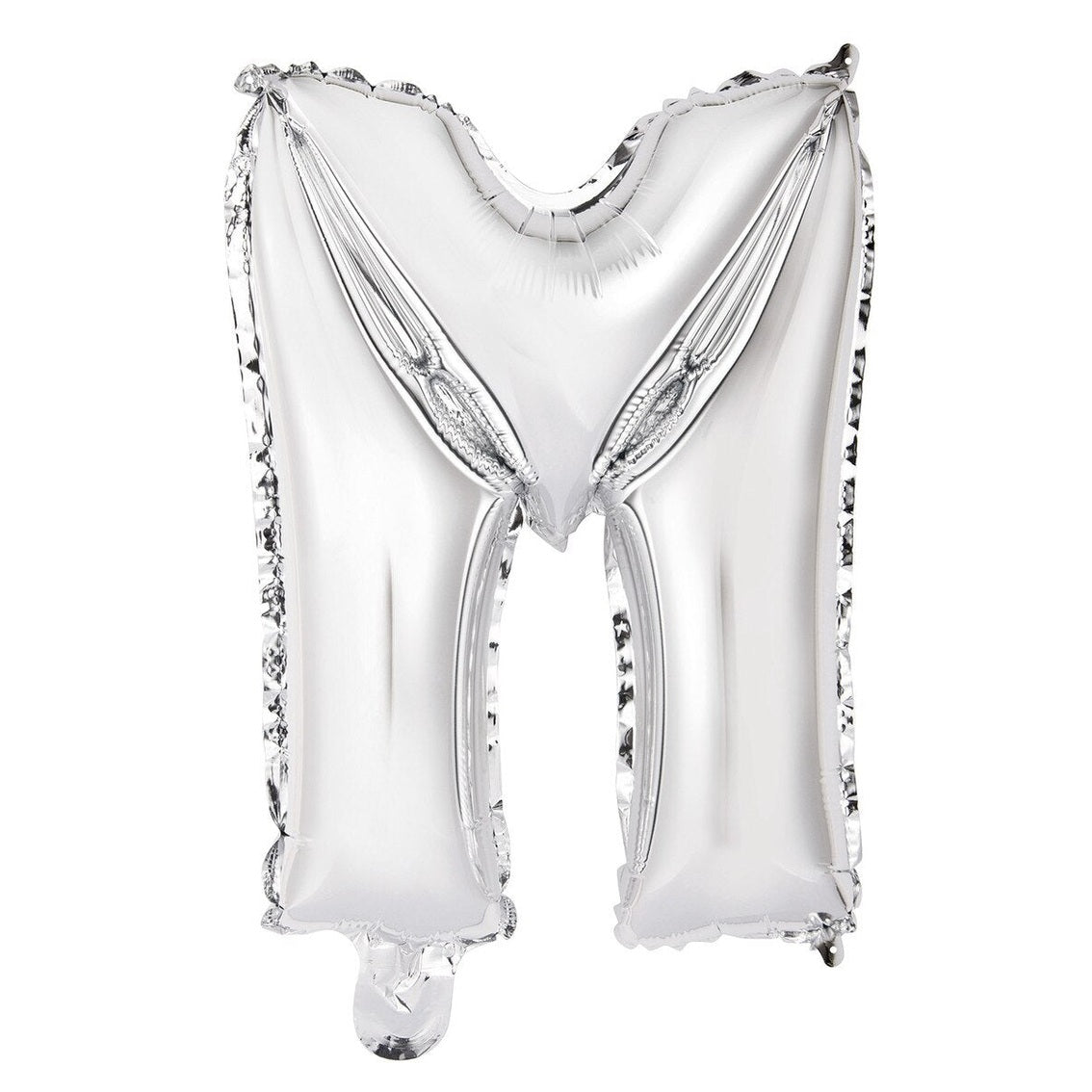 Silver Letter M Foil Balloon - 35cm