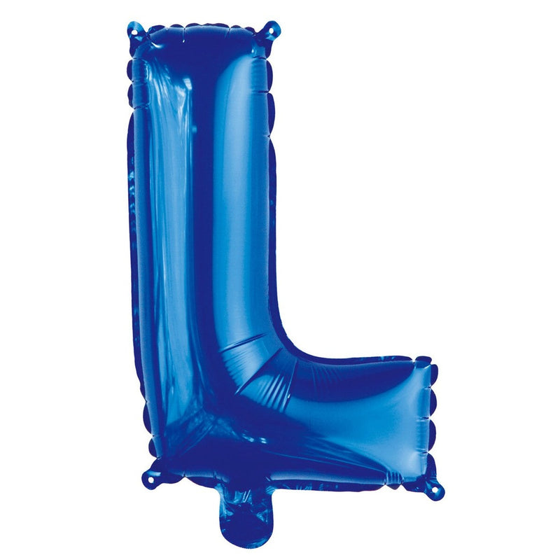 Blue Letter L Foil Balloon - 35cm