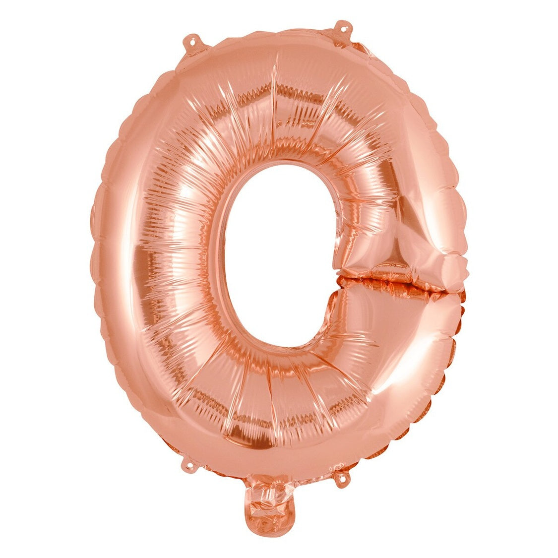 Rose Gold Letter O Foil Balloon - 35cm