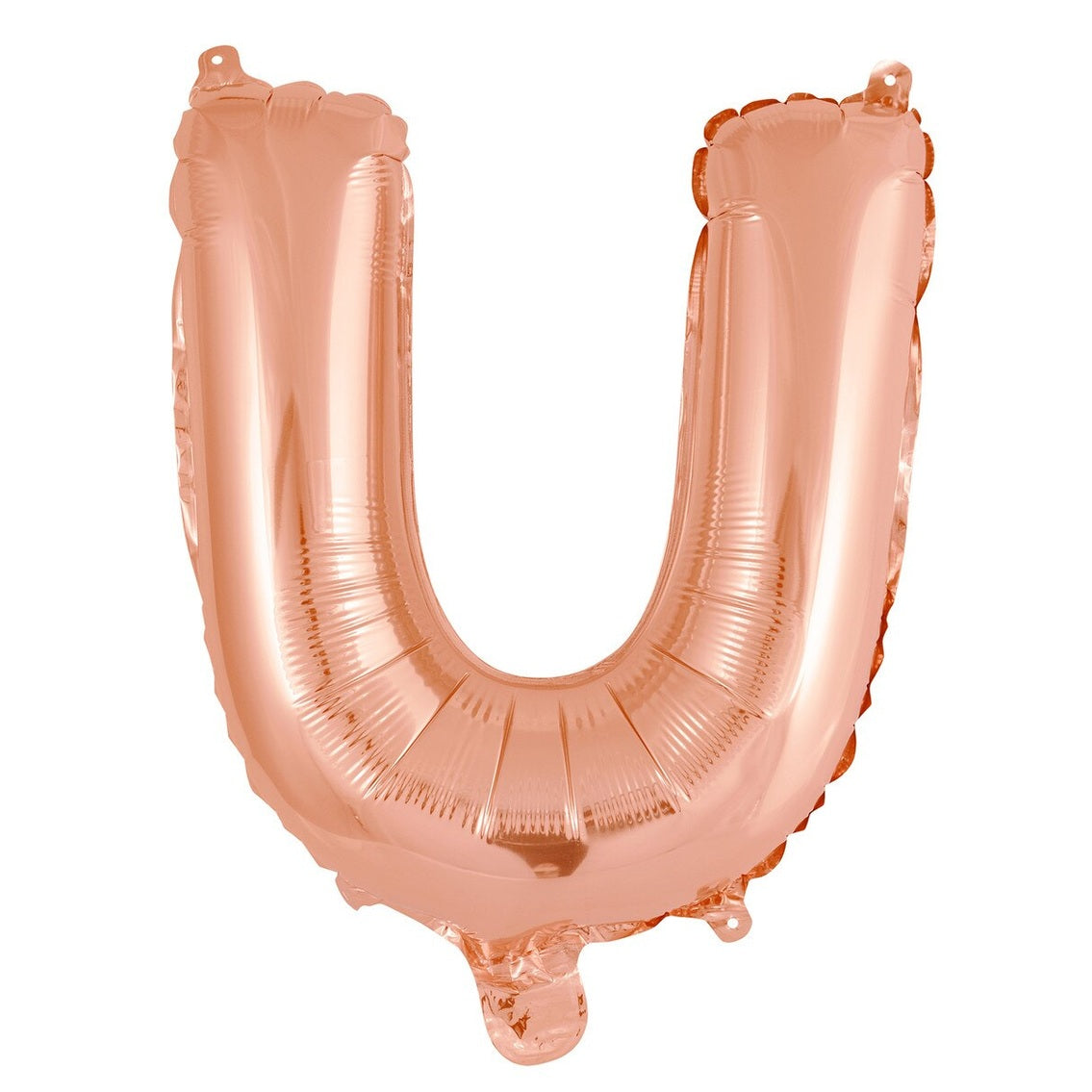 Rose Gold Letter U Foil Balloon - 35cm